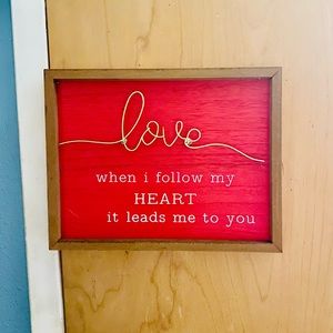 SOLD “Love” Wall Decor Sign